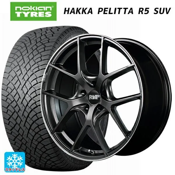 送料無料 スタッドレスタイヤホイール 4本セット 245/50R19 105R XL ノキアン ハッカペリッタR5 SUV エムアイディー MID エ