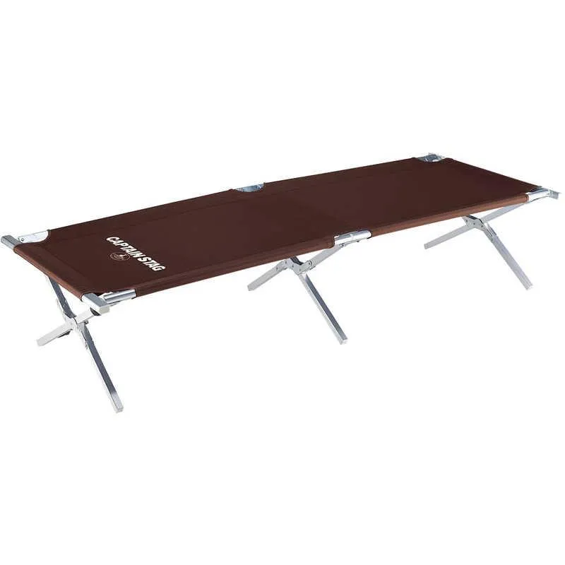 キャプテンスタッグ エクスギア アルミGIキャンピングベッド 幅72x長さ192x高さ42cm UB-2001 UB2001