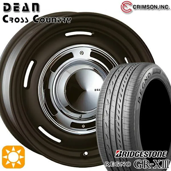 サマータイヤ ホイール4本セット 215/45R17インチ 5H114.3 クリムソン ディーン クロスカントリー ブラック ブリヂストン レグノGR-X3
