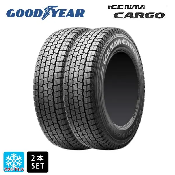 スタッドレスタイヤ 2本 195/80R14 106/104N 14インチ グッドイヤー アイスナビ カーゴ 新品 GOODYEAR ICE NAVI