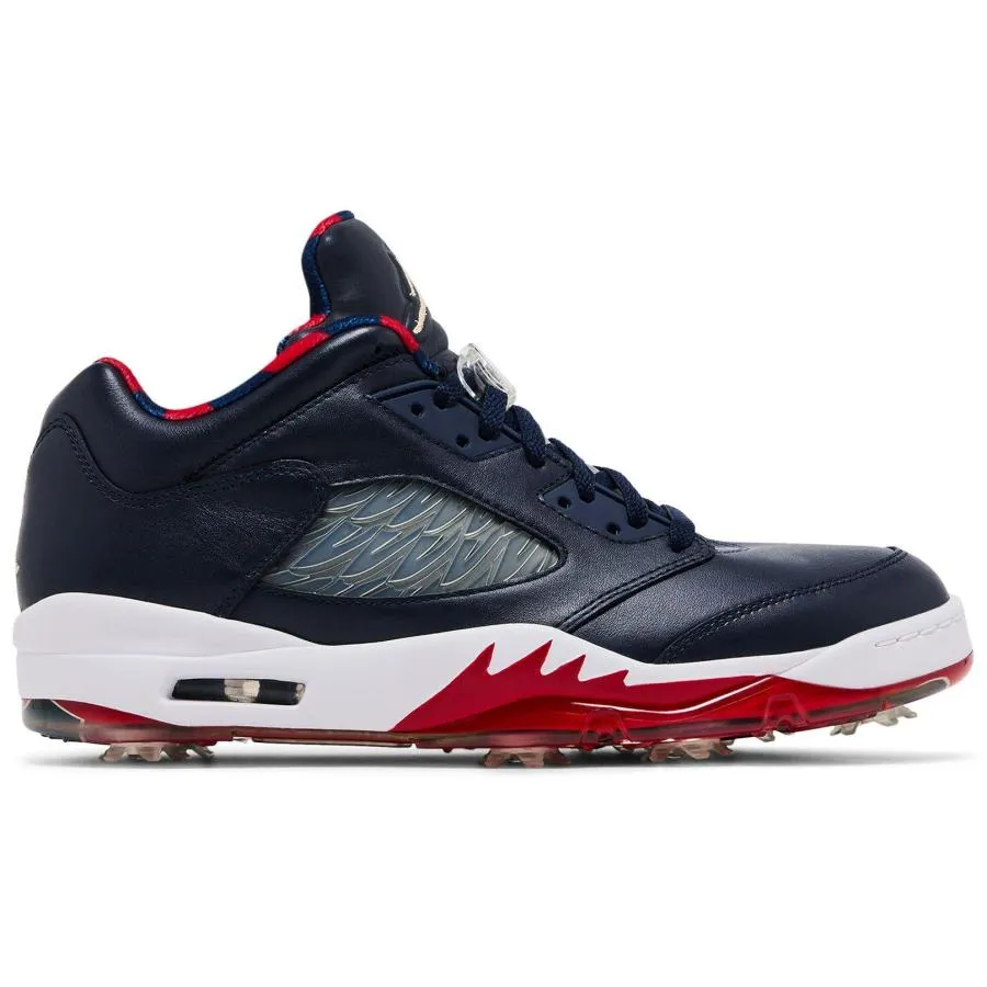 NIKE ナイキ CW4206-400 エアジョーダン 5 Low ゴルフ 'Obsidian Red' メンズ