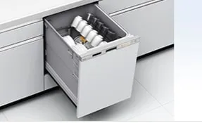 食器洗い乾燥機 三菱電機製（三菱電機）EW-45RD1SMU 幅45cm 深型 ドア面材型 【扉材別売】