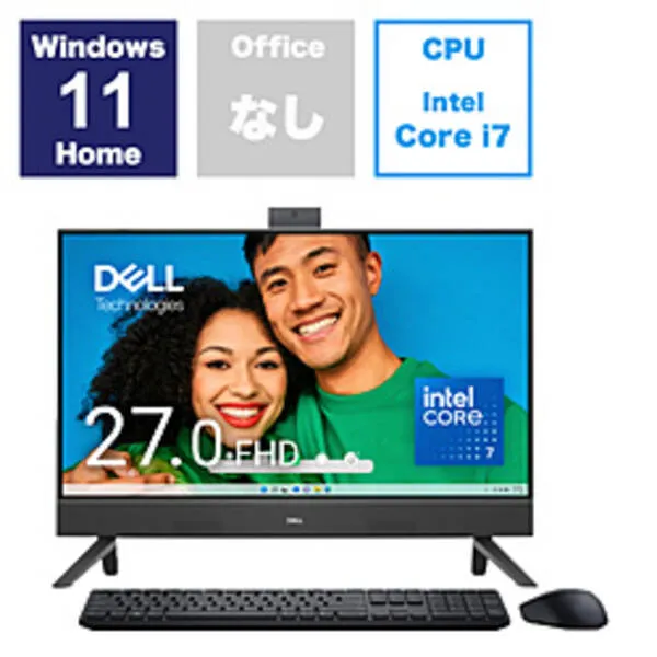 【中古】DELL(デル) 〔展示品〕 Inspiron 27 7730 AI779T-EHLBC ダークシャドウグレー 【258-ud】