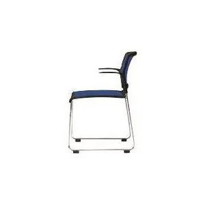 ■PLUS 21739)会議イス UM MB−UM02M BL MBUM02MBL(2104659)[送料別途お見積り][法人限定][外直送]