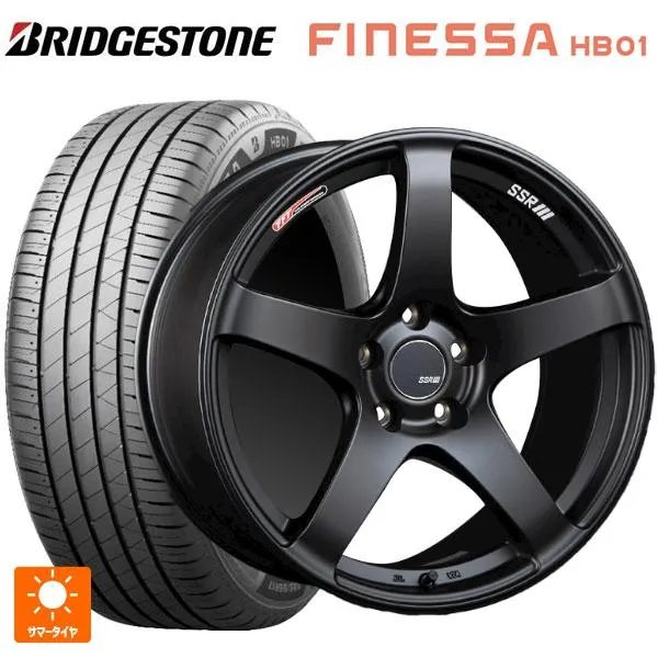 送料無料 サマータイヤホイール 4本セット 215/45R18 93W XL ブリヂストン フィネッサ HB01 正規品 # タナベ SSR GT V