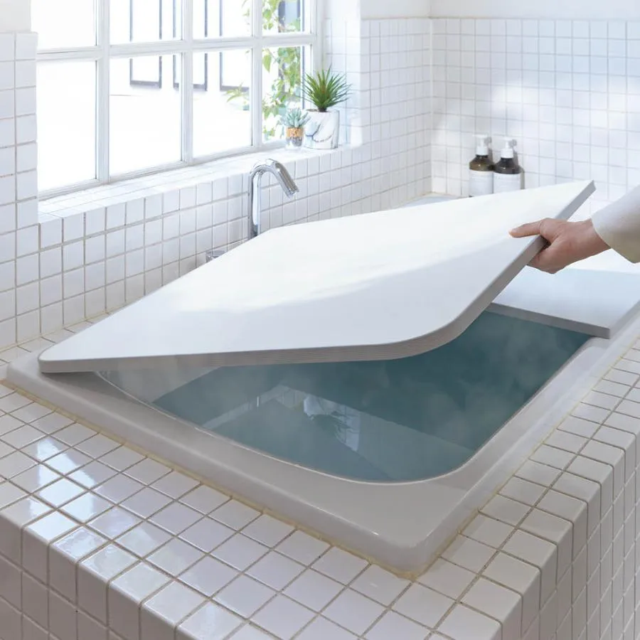≪80×140cm用（2枚割）≫ 軽量組み合わせ風呂蓋カルフタ バス用品 バスマット 風呂ふた 611610