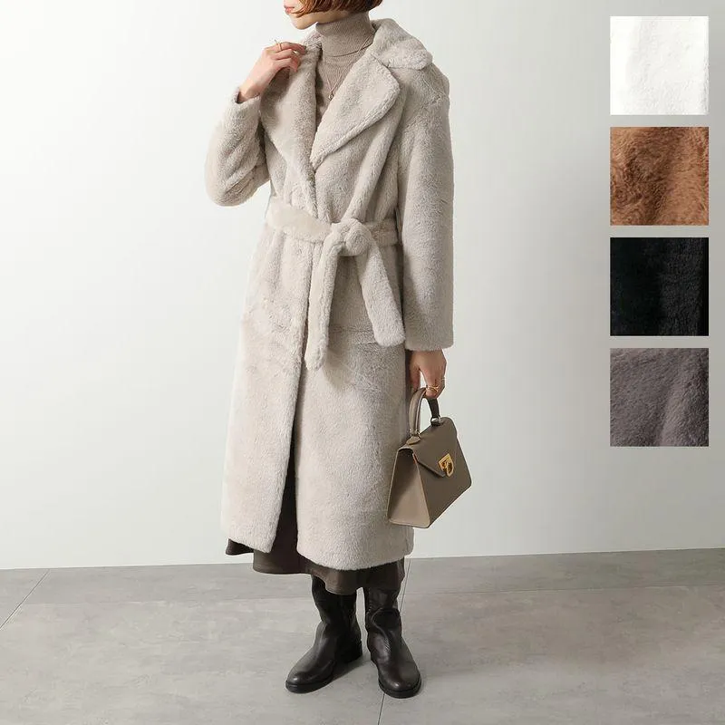 HERNO ヘルノ エコファーコート CA000586D 12422 レディース ロングコート ベルト付き カラー5色