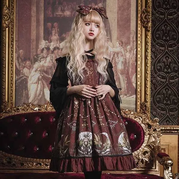 ロリータ ワンピース 宮廷ドレス  ゴスロリ Aライン Lolitaレディース コスチューム 衣装 フリル