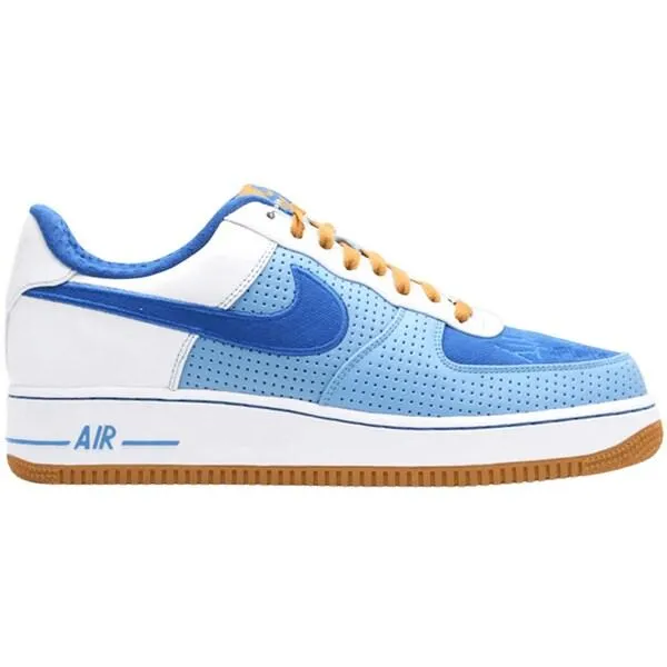 Nike ナイキ メンズ エアフォース スニーカー Nike Air Force 1 Low 07 Premium Perforated Light Blue 【US_10(28.0cm) 】