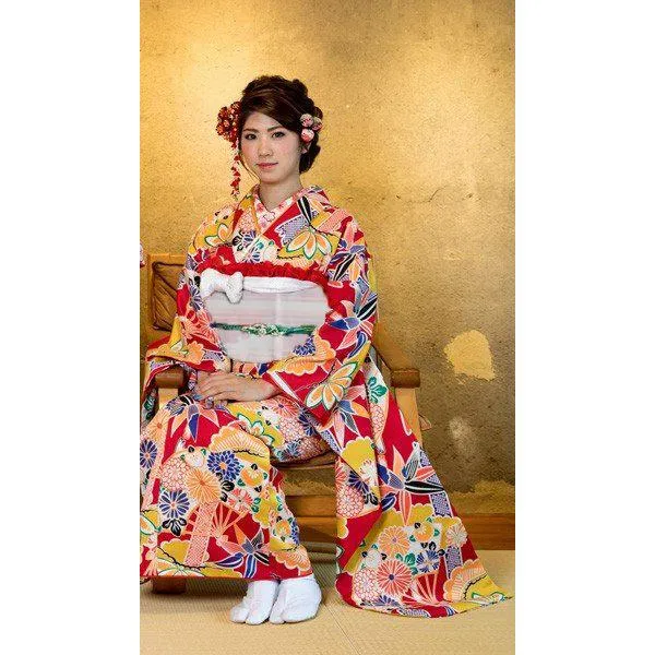 振袖・帯・襦袢 3点セット 和遊日 wayu-bi 成人式 結納 結婚式 新品（株）安田屋 NO37589