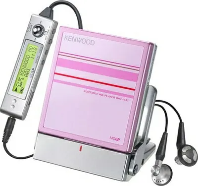 【中古】 KENWOOD DMC-V33-P ポータブルMDプレイヤー ピンク