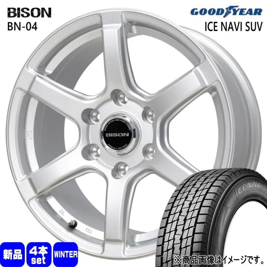 プラド FJクルーザー  グッドイヤー 275/65R17 115Q ICE NAVI SUV 冬用 スタッドレスタイヤ BISON BN04