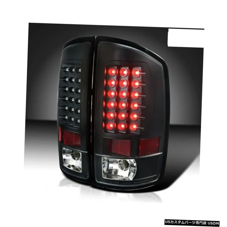 Tail light ホリデーランブラーアンバサダー2008 2009 2010ペアブラックLEDテールライトテールライト  HOLIDAY RAMB