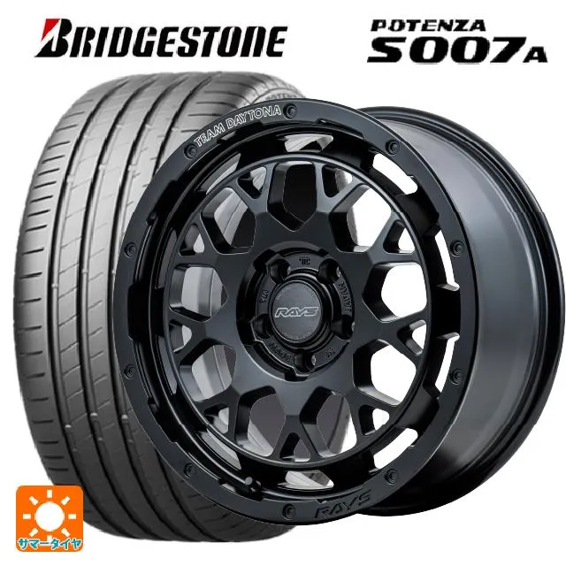 送料無料 サマータイヤホイール 4本セット 215/50R17 91W ブリヂストン ポテンザ S007A 正規品 レイズ チームデイトナ M9+ 1