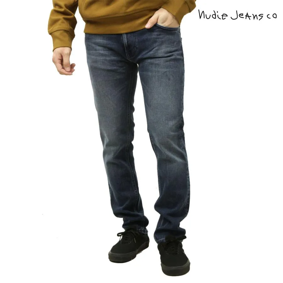 ヌーディージーンズ メンズ ジーンズ 正規販売店 Nudie Jeans デニム ジーパン ボトムス THIN FINN ORGANIC DENIM JEANS BLACK WEFT INDIGO 112918
