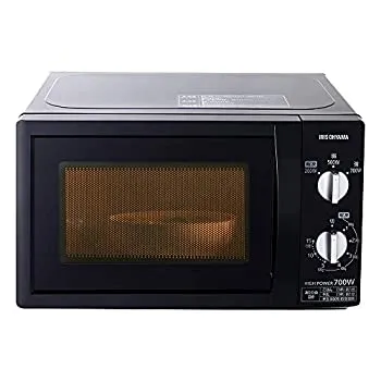 【中古-非常に良い】アイリスオーヤマ 電子レンジ 17L ターンテーブル 単機能 出力3段階 【西日本/60Hz】 ブラック PMB-T176-6