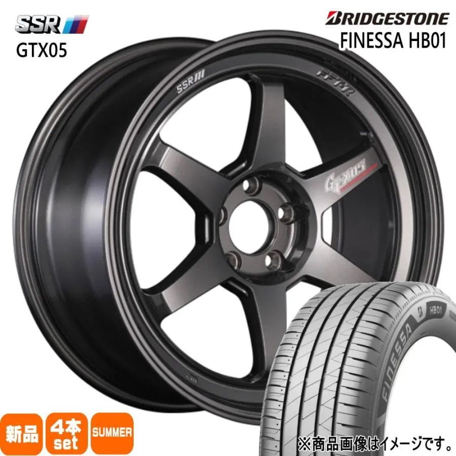 WRX S4 RX-8 クラウン  ブリヂストン 225/45R18 95W XL FINESSA HB01 夏用 サマータイヤ GTX05