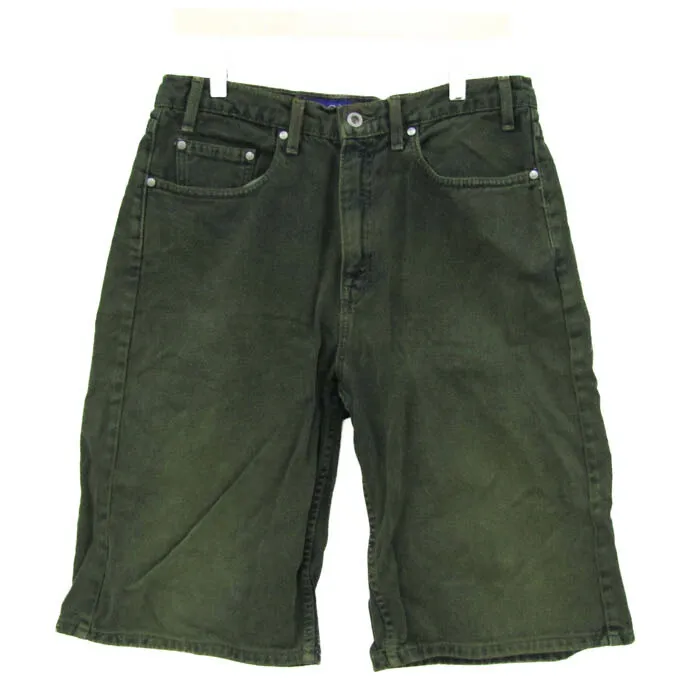 リーバイス デニムパンツ ジーンズ Gパン シルバータグ コットン ボトムス USA製 メンズ 32サイズ ブルー×イエロー Levi 【中古】