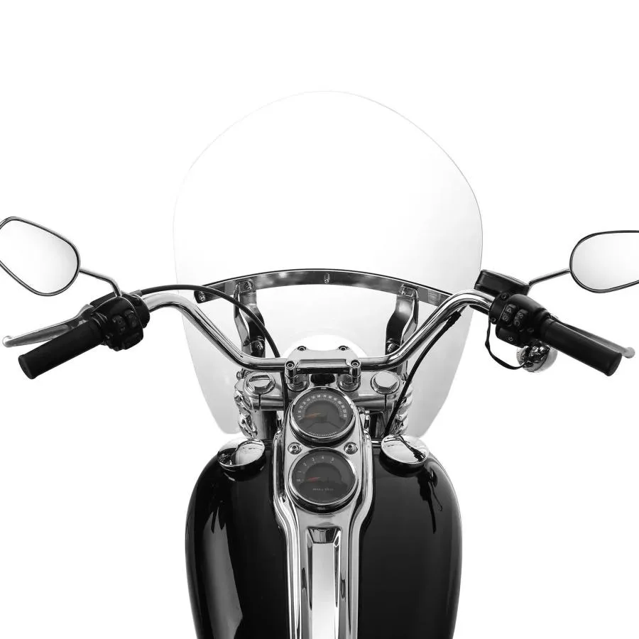 並行輸入品 フロントガラス 19インチ 49MMシャーリーストリートボブFXBBローライダーソフテイル標準用