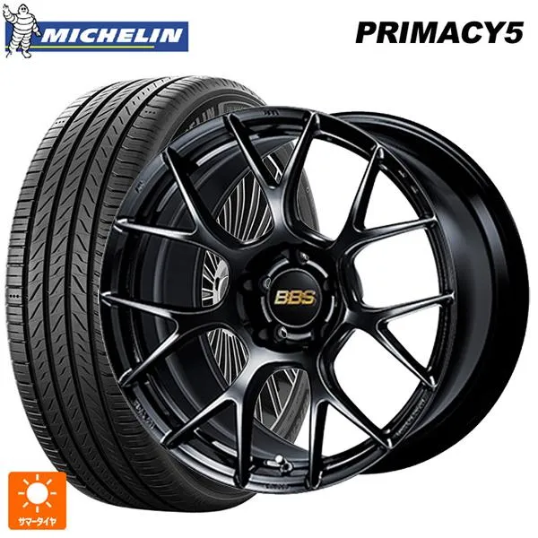 送料無料 サマータイヤホイール 4本セット 225/55R19 99V ミシュラン プライマシー5 正規品 BBS RE-V7 19-8J