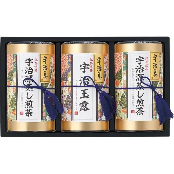 宇治銘茶詰合せ HEU-1003｜芳香園製茶 宇治玉露 玉露茶 煎茶 日本茶 高級銘茶 詰め合わせ ギフト 内祝い 出産内祝い お返し のし無料 送料無料