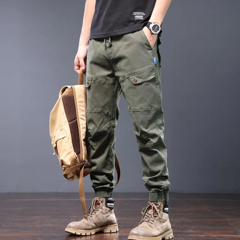 メンズ 男性用 ファッション オシャレ シンプル 大人 かっこいい ストリート ヒップホップ HipHop アメリカン レトロ カジュアル ロング パンツ 春