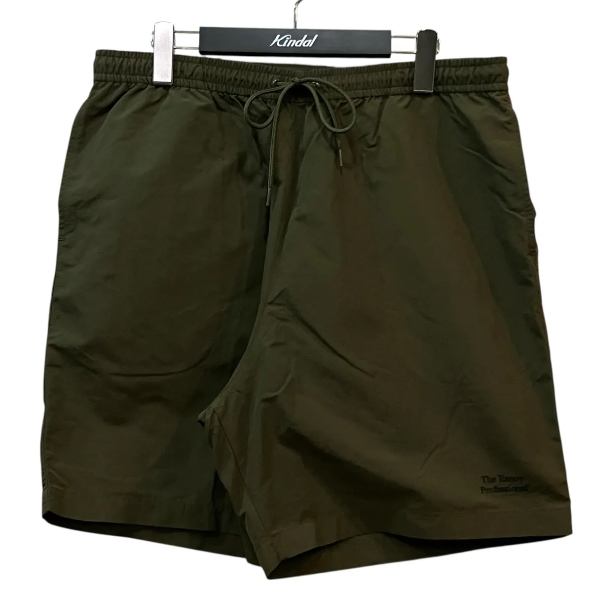 【中古】THE ENNOY PROFESSIONAL ナイロンショートパンツ SS21BRENPT06LV カーキ サイズ：XL 【220326】（ザ エンノイ プロフェッショナル）