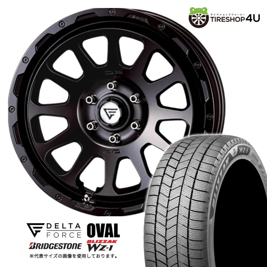 冬セット DELTA FORCE OVAL FF 20x9.0J 6/139.7 +55 SBK BRIDGESTONE BLIZZAK WZ-1 265/55R20 113Q XL 2025年製 4本価格