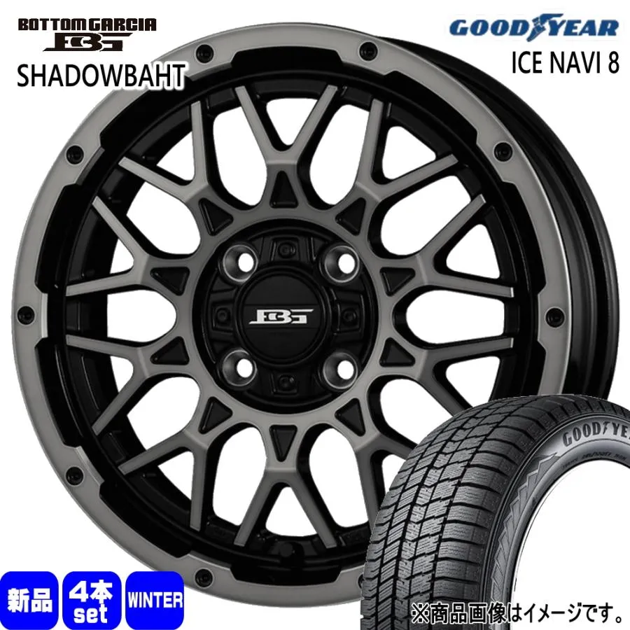 ハスラー デリカミニ キャストアクティバ グッドイヤー 165/60R15 77Q ICE NAVI 8 冬用 スタッドレスタイヤ BOTTOM GARCIA SHADOWBAHT 15インチ