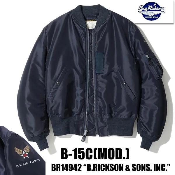 バズリクソンズ  BUZZ RICKSON'S フライトジャケット BR14942 Type B-15C(MOD.) ナイロン U.S. AIR FORCE ミリタリー メンズ アウター アメカジ 日本製 東洋