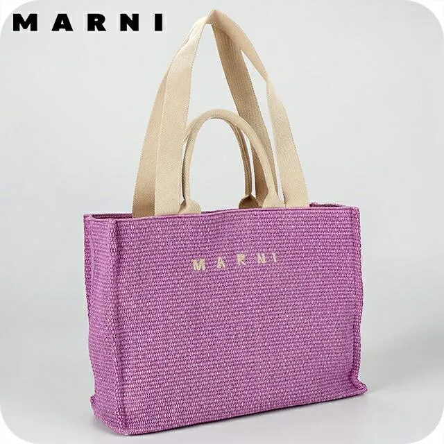 マルニ トートバッグ レディース ブランド MARNI ITALY SHMP0078U0-P3860 00C04 パープル