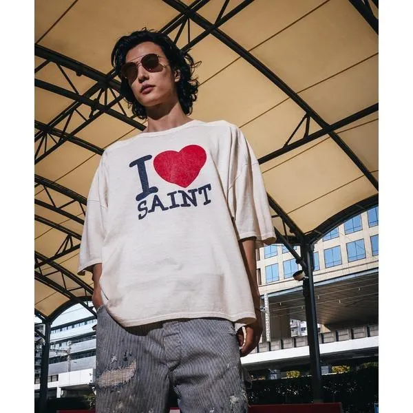 SAINT MICHAEL／セントマイケル／SS T-SHIRT／FOOTBALL／WHITE