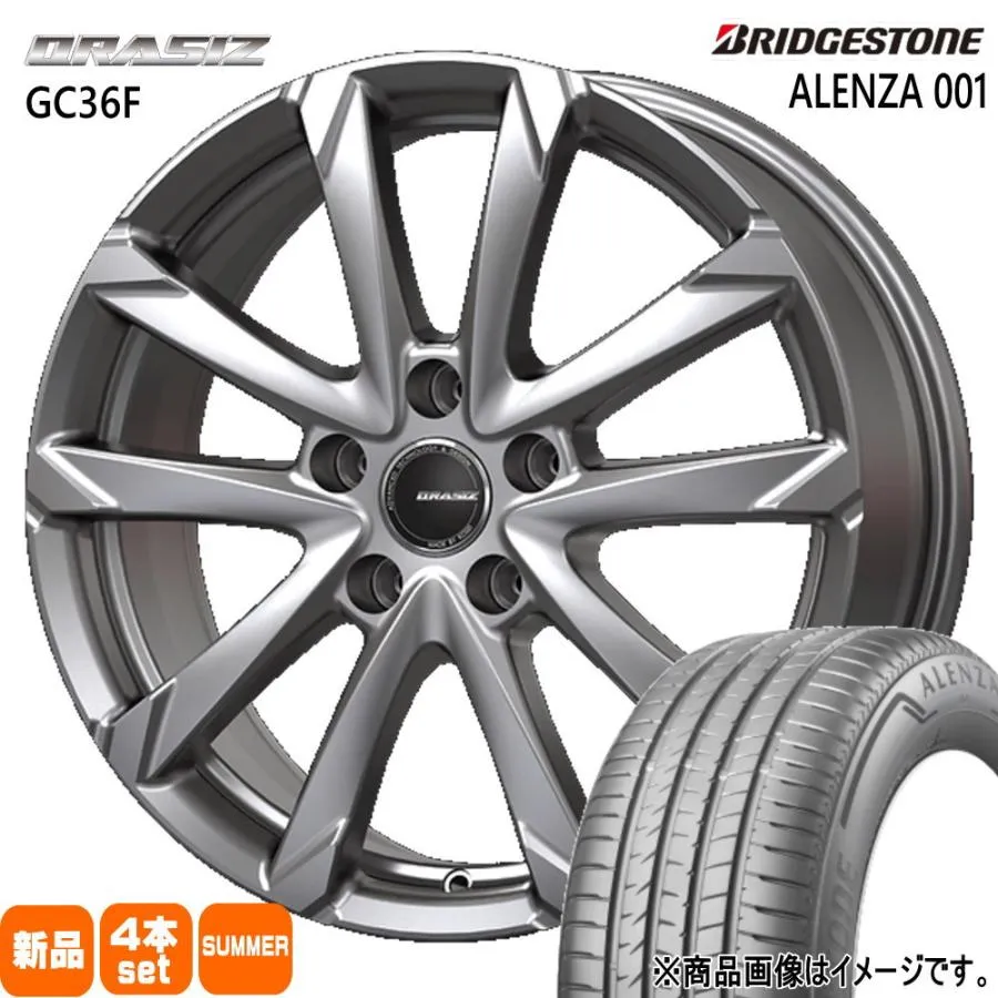 225/55R18  ブリヂストン ALENZA 001 夏用 サマータイヤ QRASIZ GC36F ホンダ ZR-V/クロストレック/E52エルグランド  18インチ