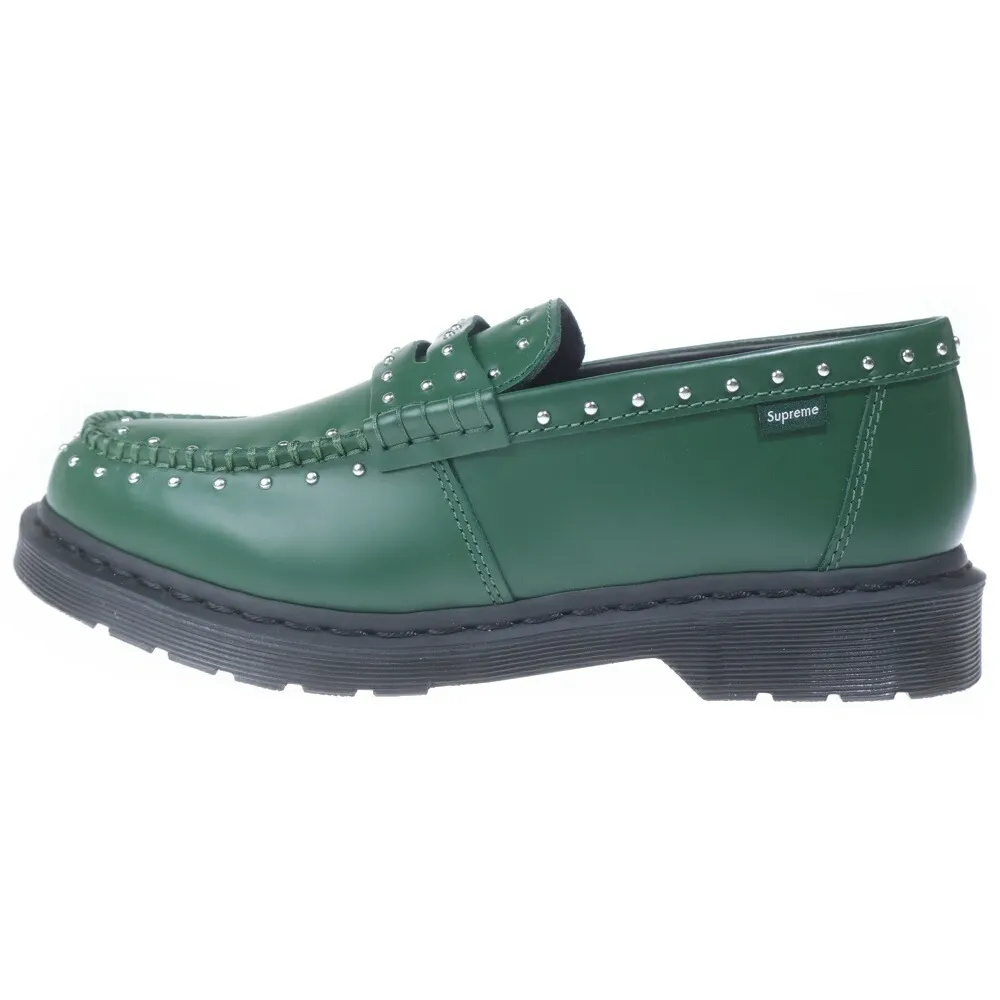 SUPREME(シュプリーム) サイズ:UK9 25SS Dr.Martens Studded Penton Loafer Dark Green ドクターマーチン スタッズ ペントンローファー ローカットレザーシューズ グリーン【新古品/中古】【程度S】【カラーグリーン】【取扱店舗原宿】