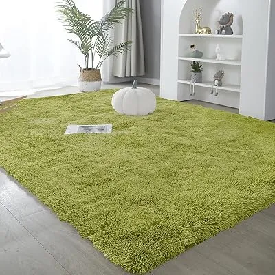 ラグマット カーペット 約2畳 おしゃれな北欧風シャギーラグ 全厚約5cm 洗えるラグ 極厚毛足