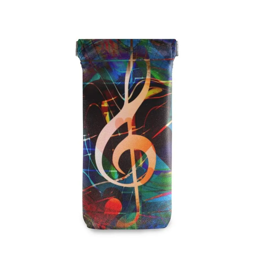 【並行輸入品】AUUXVA Sunglasses Pouch Rainbow Music Note Love Heart Squeeze To