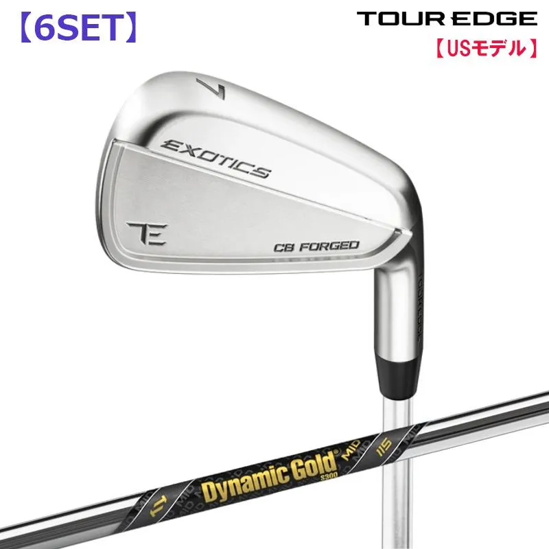 ツアーエッジ Tour Edge Exotics 2026 CB アイアン 6本セット(#5-9,PW) ダイナミックゴールド ミッド 115 スチールシャフト US仕様
