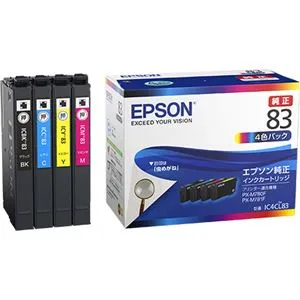 【ポイント20倍】エプソン ビジネスインクジェット用 標準インクカートリッジ（4色パック） IC4CL83