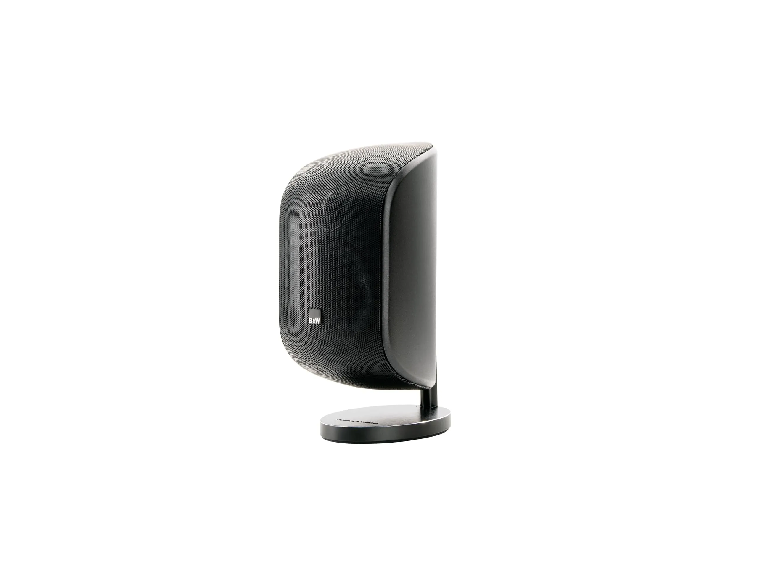 Bowers and Wilkins M-1 サテライトスピーカー (1個) 4インチ グラスファイバー ミッドレンジ、1インチ アルミニウムドームツイーター、ホームステレオスピーカーまたはサラウンドサウンドシステムのセンターチャンネルとして使用、マットブラック (シングル)
