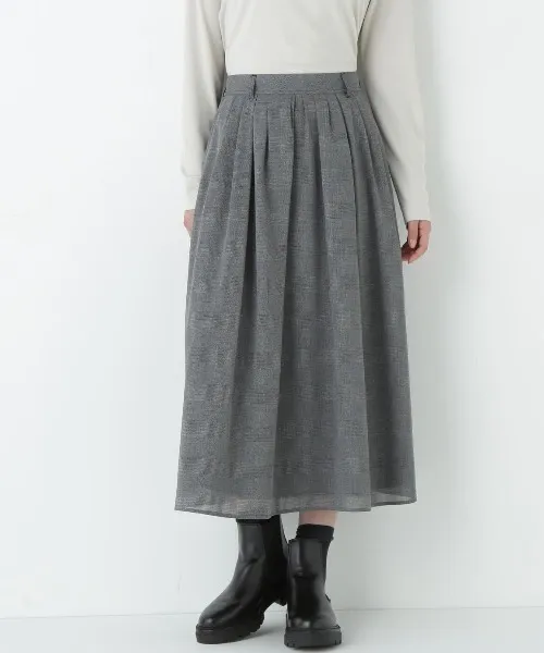 スカート ＴＲ強撚トロタックフレア