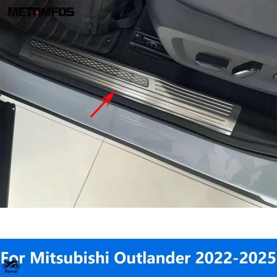 【並行輸入品】 ミツビシ アウトランダー 2022年 2023 2024 2025 ドア Scuff プレート ペダル Entry ガード カスタム パーツ