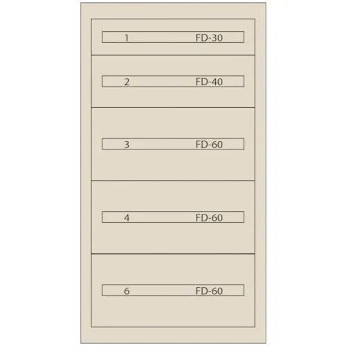 ■Vidmar ファインキャビネットFC−250B−IV(塗装色:アイボリー) FC250BIV(1672456)[法人限定][直送元]