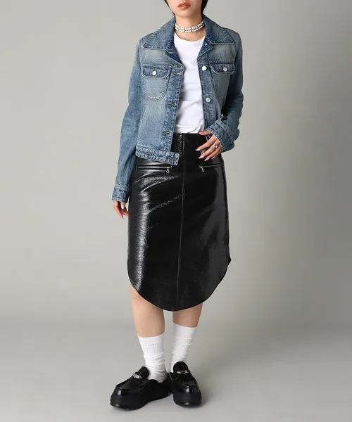 スカート CIRCLE VINYL SKIRT 325CJU303VY0014