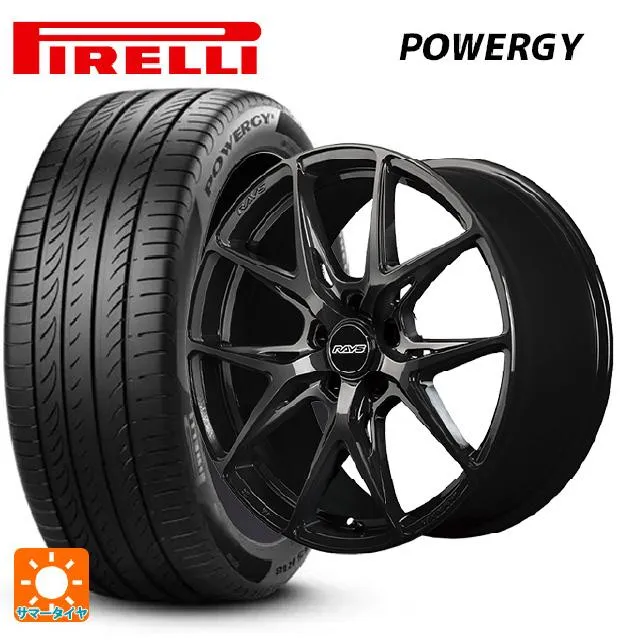 送料無料 サマータイヤホイールセット 225/45R18 95W XL ピレリ パワジー 正規品 レイズ RS VV21S 18-8J