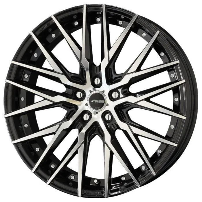 業販品 DUNLOP DIREZZA β02 245/40R18 97W XL STEINER CVX ブラックポリッシュ 18インチ 8J+38 5H-114.3 夏用 4本