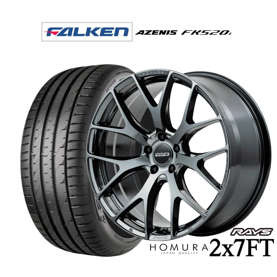 サマータイヤ ホイール4本セット レイズ HOMURA ホムラ 2×7 FT ファルケン AZENIS アゼニス FK520L 235/50R18