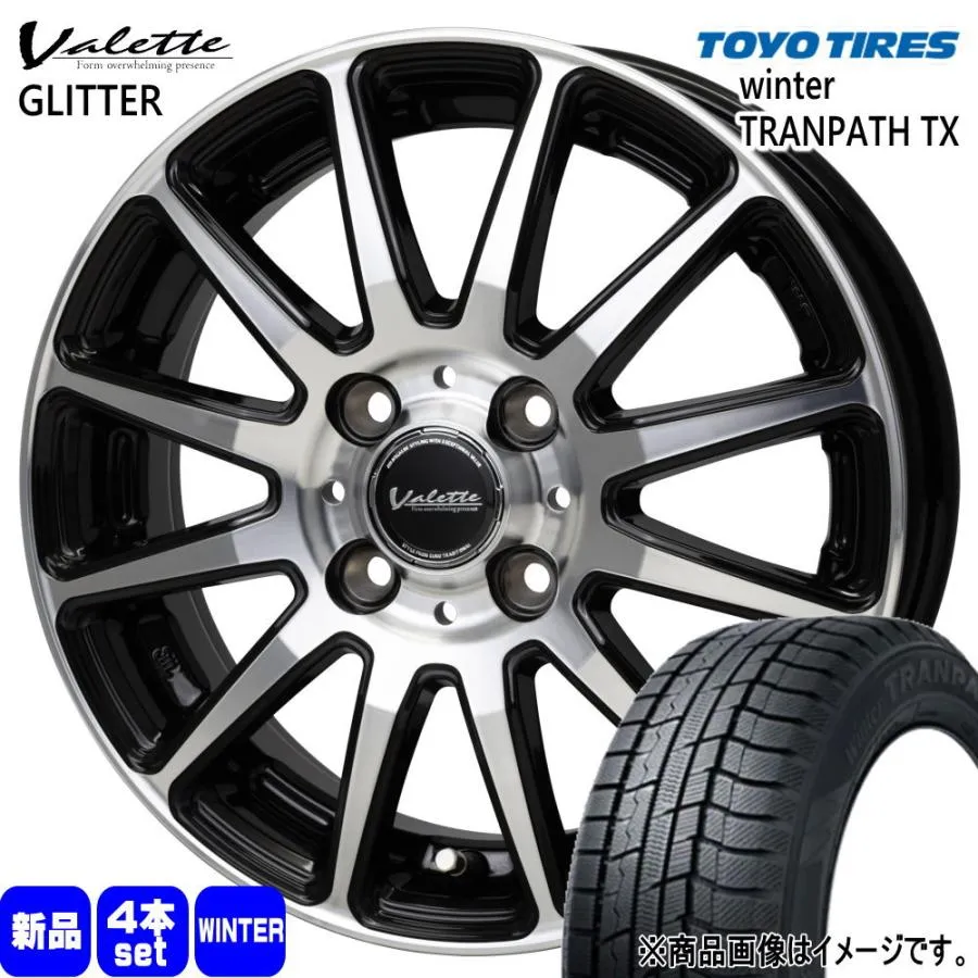 165/65R14 79Q トーヨータイヤ WinterTRANPATH TX 冬用 スタッドレスタイヤ Valette GLITTER ハスラー デリカミニ4WD ハイゼット アゲトラ  14インチ
