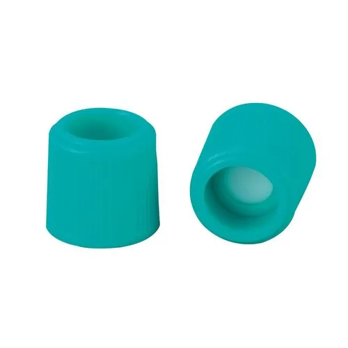 Simport サンプルチューブ（外ネジ）用セプタム付キャップ 青緑 1袋（250個入） (1袋(250個入り))(3-7005-20) 取り寄せ商品