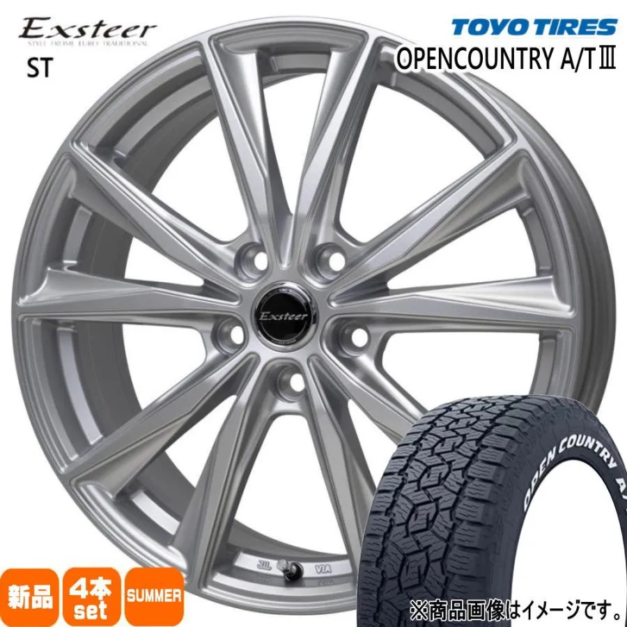 225/60R18 100H トーヨータイヤ OPENCOUNTRY A/T3 夏用 サマータイヤ Exsteer ST クラウンクロスオーバー RAV4 ハリアー
