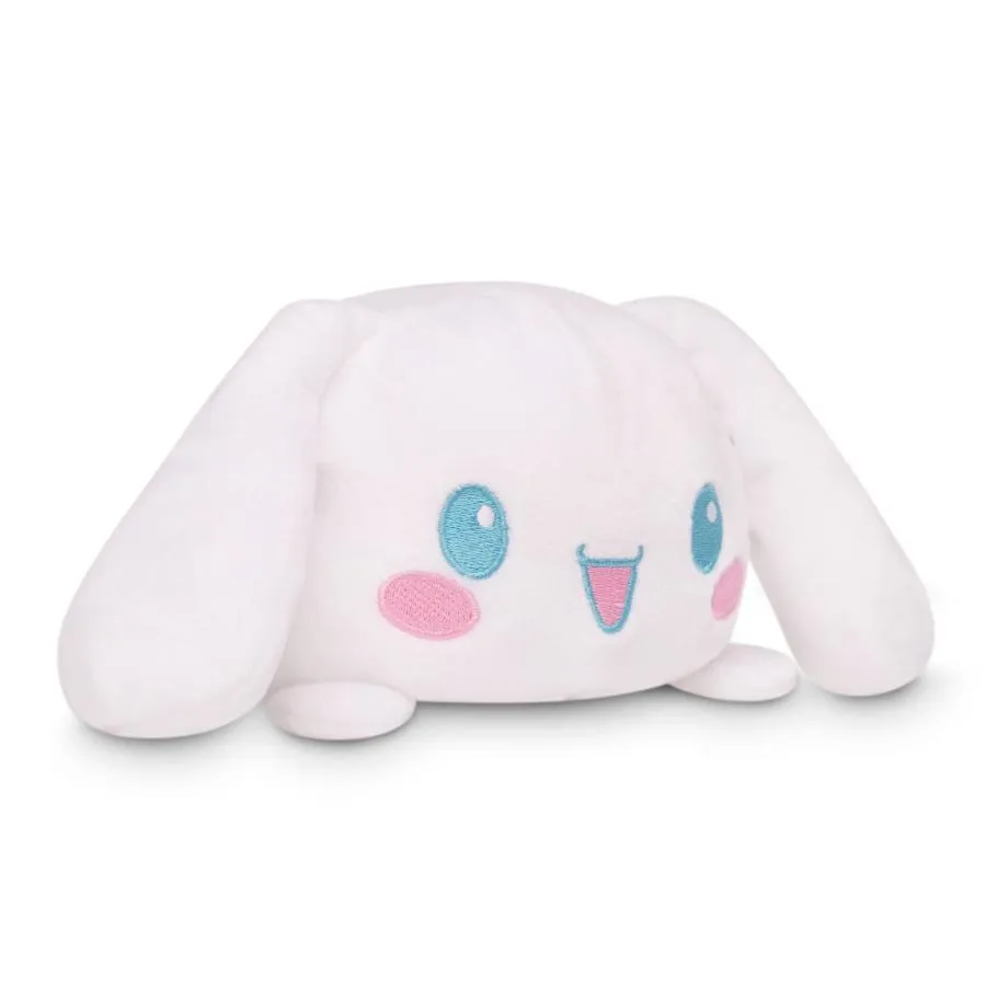 TeeTurtle Reversible Sanrio Cinnamoroll Plushie 4-Inch Two-Sided Flip Plush Toy with Embroidered Details - Cute Mini Collectible Plush for Kids, Teens